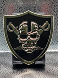 RAIDERS Shield with Skull